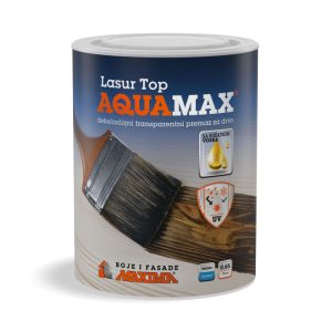 AquaMax lasur Top 1 - Bezbojna 0,65L, Vosak i Lak