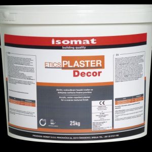 Etics plaster Decor zaribana 2mm beli 25/1, Akrilni malter