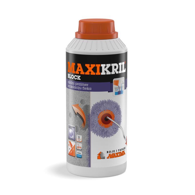 Maxikril Block 1L, podloga za izolaciju fleka