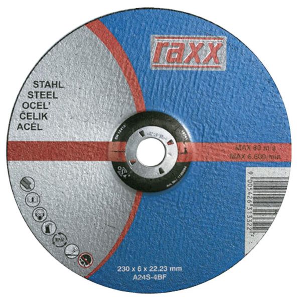Brusna ploča RAXX čelik 125x6,0x22,23mm A24S-4BF