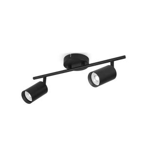 LAMBARIO-2XGU10-MAX7W-BLACKCELING LIGHTING FIXTURE