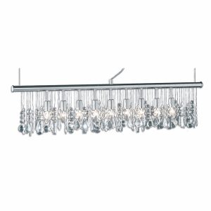 Luster LAMBARIO-9XE14-MAX40W-CHROMEPENDANT LIGHTING FIXTURE