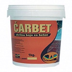 Čarbet braon 1kg, Akrilna boja za beton